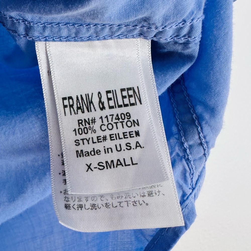 Frank&Eileen button down shirt front pocket long sleeve boho soft lavender color - Picture 8 of 9
